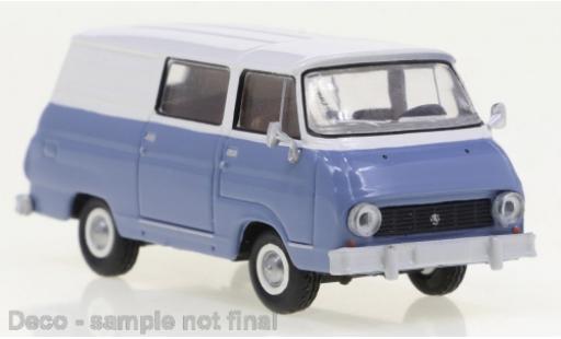 Modelauto Skoda 1203 Halbbus wit/blauw 1969 1/87 Brekina
