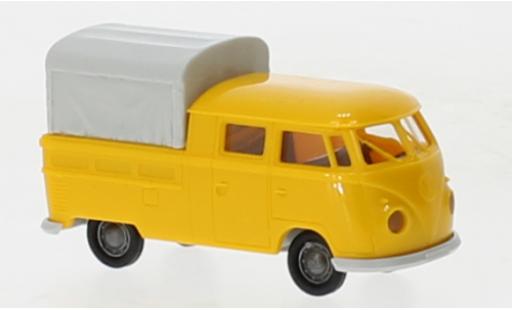 Modelauto Volkswagen T1 B Doka geel 1960 1/87 Brekina