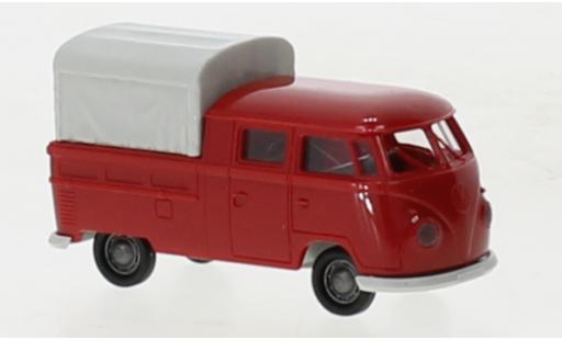 Modelauto Volkswagen T1 B Doka rood 1960 1/87 Brekina