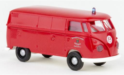 Modelauto Volkswagen T1 B bestelwagen brandweer Solingen 1960 1/87 Brekina