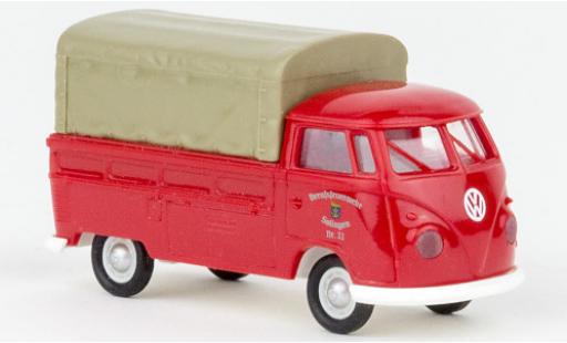 Modelauto Volkswagen T1 B plateforme brandweer Solingen 1960 1/87 Brekina