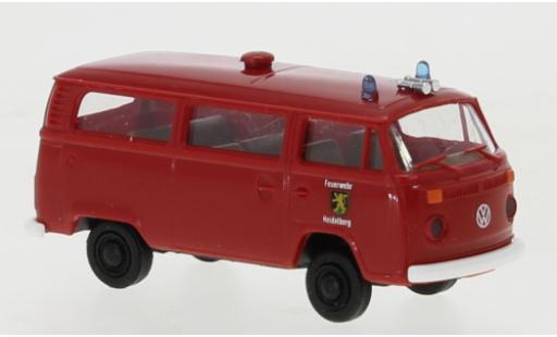 Modelauto Volkswagen T2 B camionnette brandweer Heidelberg 1972 1/87 Brekina