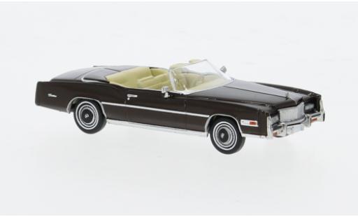 Modelauto Cadillac Eldorado Convertible Cabriolet metallic bruin 1976 1/87 Brekina
