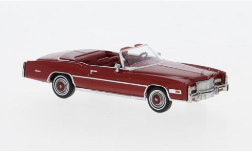Modelauto Cadillac Eldorado Convertible Cabriolet rood 1976 1/87 Brekina