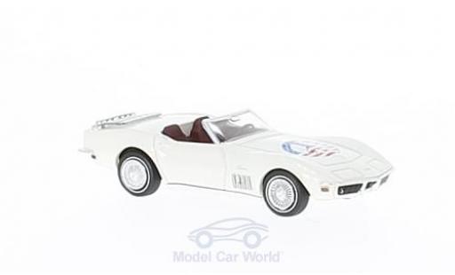 Modelauto Chevrolet Corvette Convertible C3 Cabriolet wit/Dekor Peace 1/87 Brekina