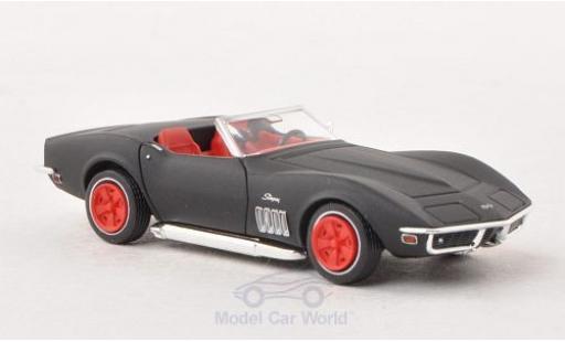 Modelauto Chevrolet Corvette Coupe C3 mat-zwart 1/87 Brekina
