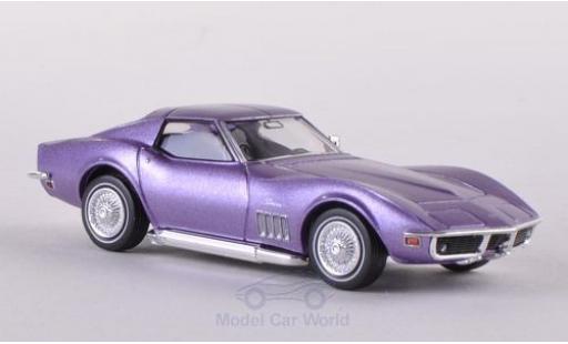 Modelauto Chevrolet Corvette Coupe (C3) metallic lila 1/87 Brekina