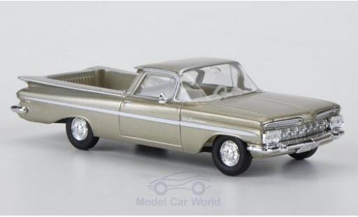 Modelauto Chevrolet El Camino SS metallic beige/wit 1/87 Brekina