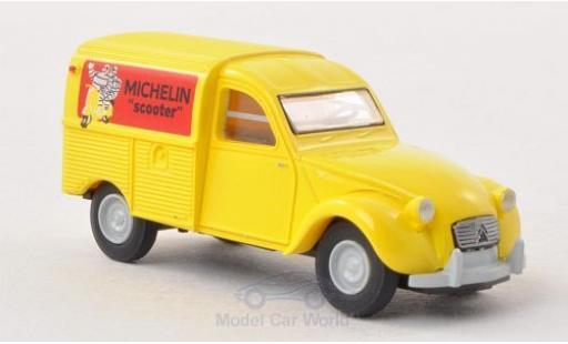 Modelauto Citroen 2 CV Fourgonnette bestelwagenente Michelin Scooter (F) 1/87 Brekina