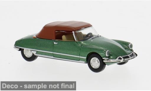 Modelauto Citroen DS Cabriolet 19 groen 1963 1/87 Brekina