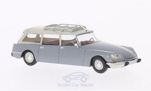 Modelauto Citroen DS Break Stationwagen grijs/beige 1/87 Brekina