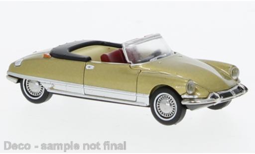 Modelauto Citroen DS Berline Cabrio gold 1963 1/87 Brekina