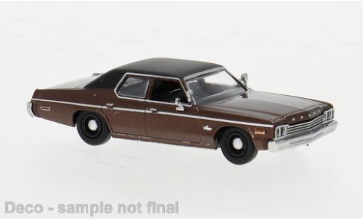 Modelauto Dodge Monaco Berline metallic koper/zwart 1974 1/87 Brekina
