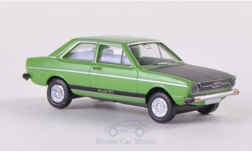 Modelauto Audi 80 gt groen/mat-zwart 1/87 Brekina