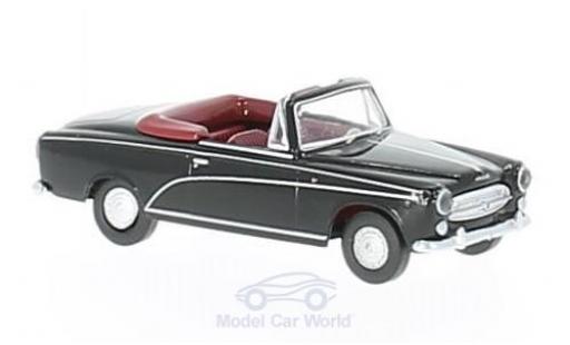 Modelauto Peugeot 403 Cabriolet Cabrio de Luxe zwart 1/87 Brekina