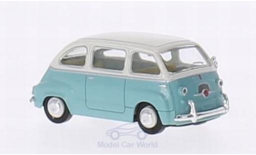 Modelauto Fiat Multipla Multipla turquoise/wit 1/87 Brekina