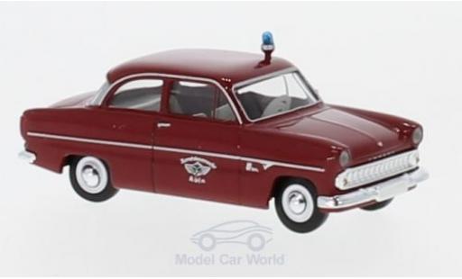 Modelauto Ford 12M Pompiers Berufsbrandweer K&Atilde;&para;ln 1/87 Brekina
