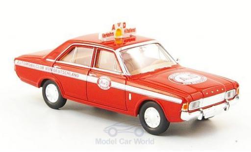 Modelauto Ford 17M 17M P7b () AVD Verkehrs Hilfsdienst 1/87 Brekina