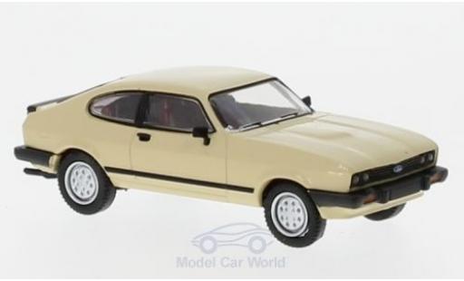 Modelauto Ford Capri MK3 MKIII beige 1981 1/87 Brekina