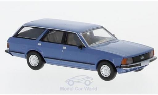 Modelauto Ford Granada Turnier MKII blauw 1978 1/87 Brekina