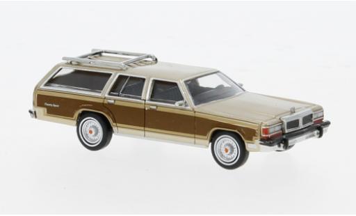 Modelauto Ford LTD Country Squire gold 1979 1/87 Brekina