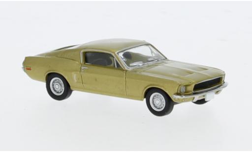 Modelauto Ford Mustang Shelby GT350 GT 350 Fastback gold 1968 1/87 Brekina