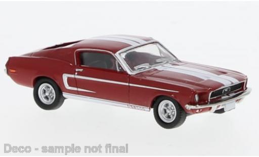 Modelauto Ford Mustang Shelby GT350 GT 350 Fastback rood/wit 1968 1/87 Brekina