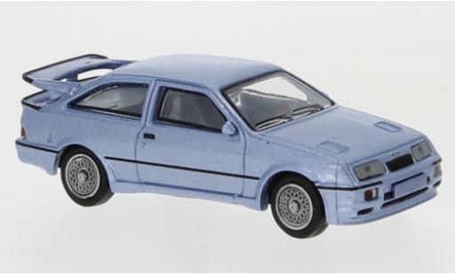 Modelauto Ford Sierra RS 500 Cosworth metallic blauw 1986 1/87 Brekina