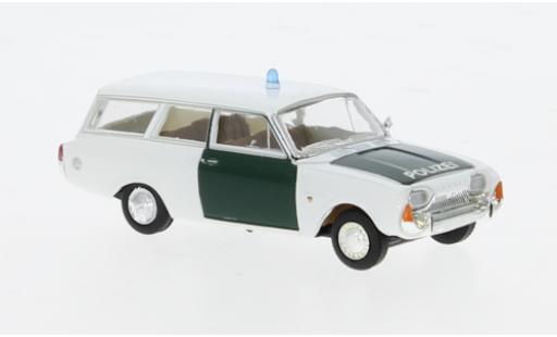 Modelauto Ford Taunus 17M P3 Turnier Politie 1964 1/87 Brekina