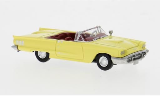 Modelauto Ford Thunderbird Squarebird Cabriolet geel 1960 1/87 Brekina