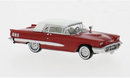 Modelauto Ford Thunderbird Squarebird Cabriolet rood/wit 1960 1/87 Brekina