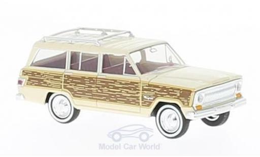 Modelauto Jeep Wagoneer Woody beige/Holzoptik 1/87 Brekina