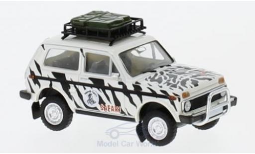 Modelauto Lada Niva Base Namib Tours met dakgep&Atilde;&curren;ck 1/87 Brekina