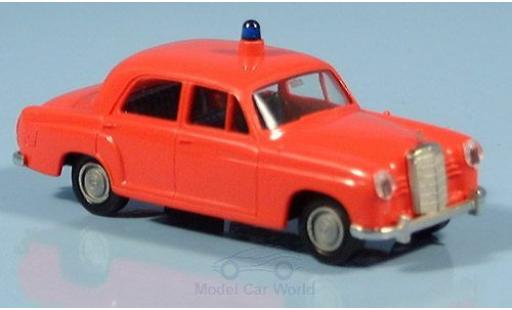 Modelauto Mercedes 180 Base Ponton Brandweer zonder Vitrine 1/87 Brekina