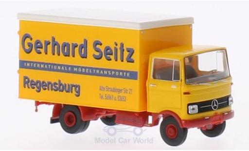 Modelauto Mercedes LP 608 Koffer Gerhard Seitz 1/87 Brekina