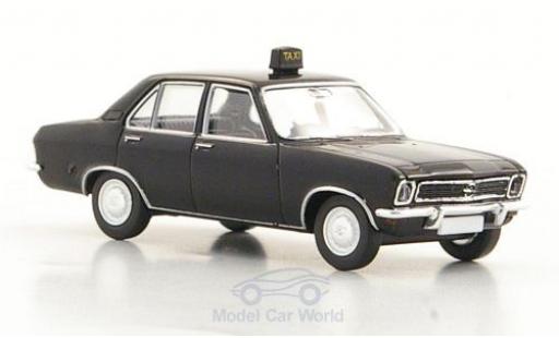 Modelauto Opel Ascona A Taxi A 4-T&Atilde;&frac14;rer zwart 1/87 Brekina