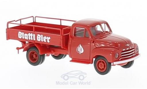 Modelauto Opel Blitz Base Blattl Bier (A) Bierlaadbak 1/87 Brekina