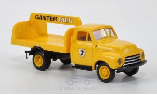 Modelauto Opel Blitz Base Getr&Atilde;&curren;nkelaadbak Ganter Bier 1/87 Brekina