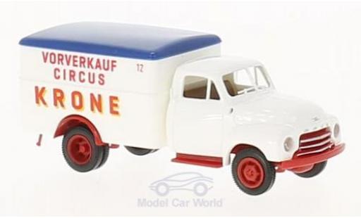 Modelauto Opel Blitz Base Koffer Circus Krone Vorverkauf 1/87 Brekina