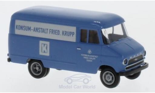 Modelauto Opel Blitz Base Konsum-Anstalt Friedrich Krupp bestelwagen 1/87 Brekina