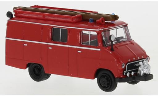 Modelauto Opel Blitz Type A LF 8 rood/zwart 1959 1/87 Brekina