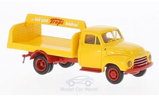 Modelauto Opel Blitz Base Tropi Getr&Atilde;&curren;nkeaufbau 1/87 Brekina