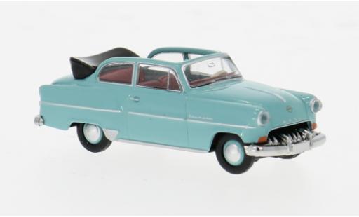 Modelauto Opel Olympia Rekord Cabrio turquoise 1954 1/87 Brekina