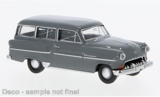 Modelauto Opel Olympia Rekord Caravan grijs 1954 1/87 Brekina