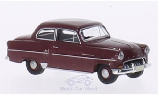 Modelauto Opel Olympia Base Sedan rood 1/87 Brekina