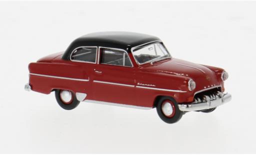 Modelauto Opel Olympia Rekord rood 1954 1/87 Brekina