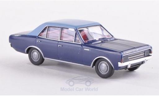 Modelauto Opel Rekord C blauw/blauw 1/87 Brekina
