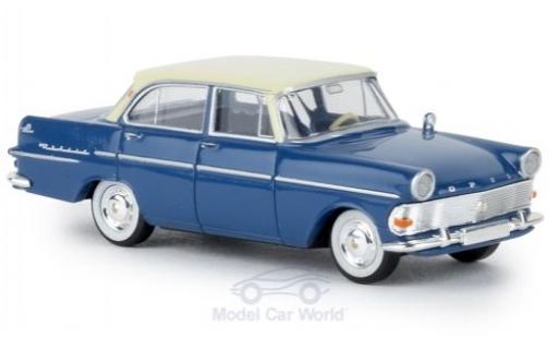 Modelauto Opel Rekord P2 blauw/beige TD 1/87 Brekina
