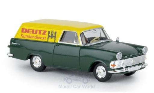 Modelauto Opel Rekord P2 bestelwagen Deutz Kundendienst 1/87 Brekina