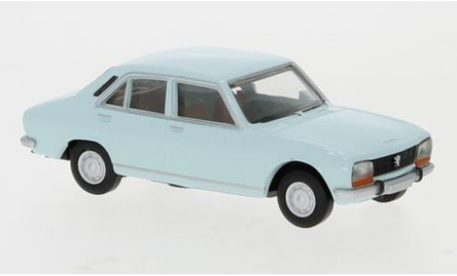 Modelauto Peugeot 504 Berline blauw 1961 1/87 Brekina